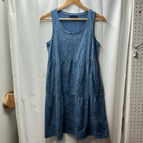 Frye Dresses & Skirts - Frye Faded Bandana Blue Tiered Dress- S